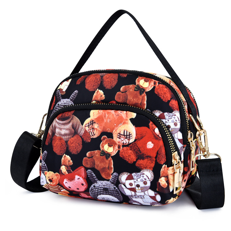 Picture of New Style Printed Shoulder Bag Fashionable Women's Shopping Handbag Lightweight Water-repellent Nylon Cloth Bag Casual Crossbody Bag