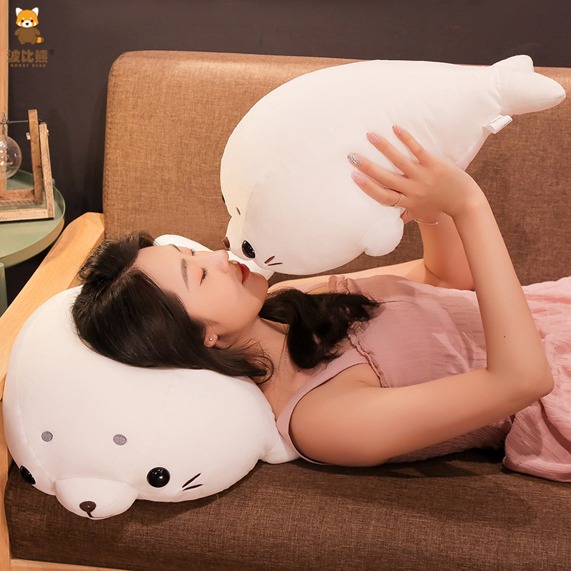 Picture of Ocean Series Aquarium Down Cotton Lie Posture Seal Tuff Plush Toy Doll Cross-border Plush Large Doll