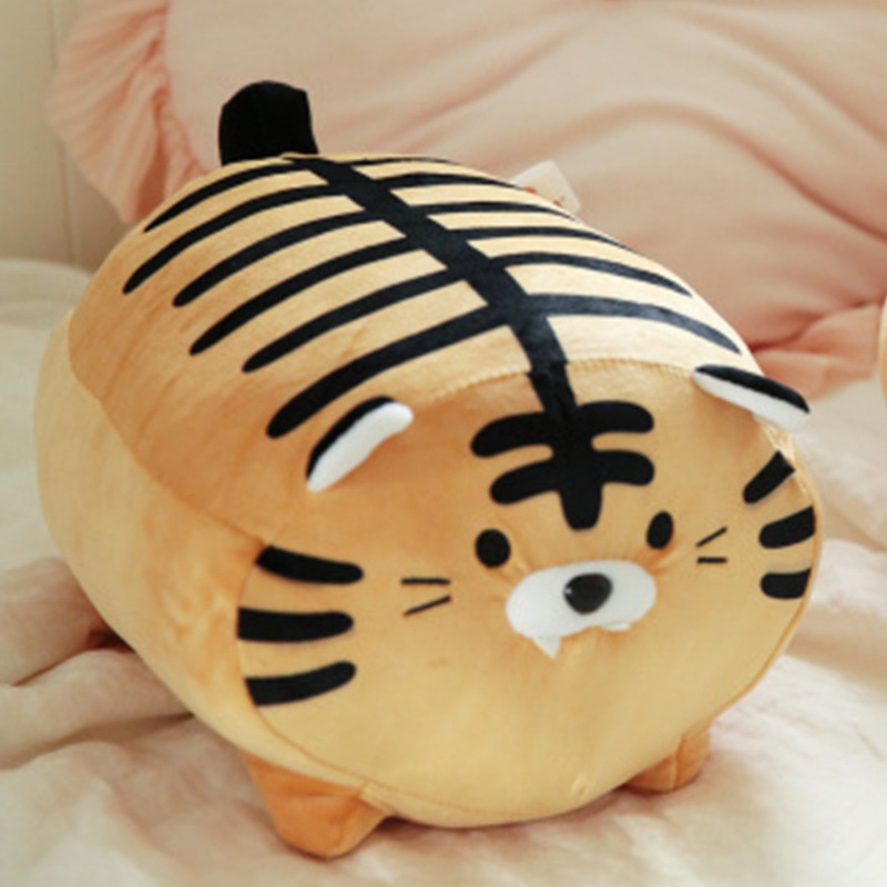 Picture of Large Grabber Doll down Cotton Elastic Super Soft Lying Posture Zebra Creative Pig Mouth Zebra Tiger Toy Doll