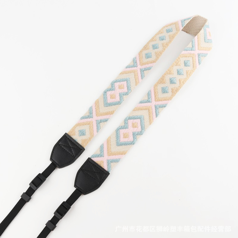 Picture of SLR Camera Shoulder Strap Camera Strap Waterproof Shock Absorbing Decompression 3.8cm Ethnic Jacquard Camera Strap
