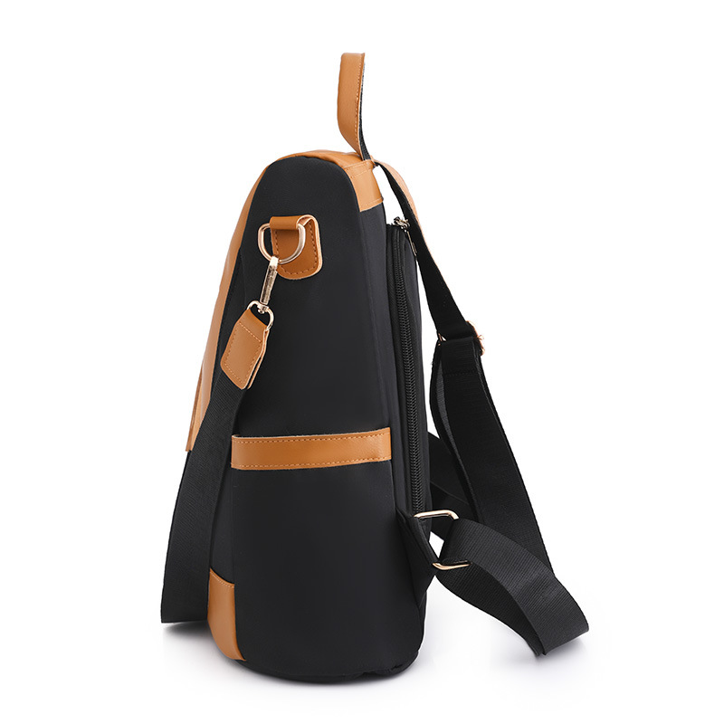 Picture of Backpack, Simple and Fashionable Contrasting Color Stitching Backpack, Women's Casual Travel Shoulder Bag, Versatile Wear-Resistant Handbag