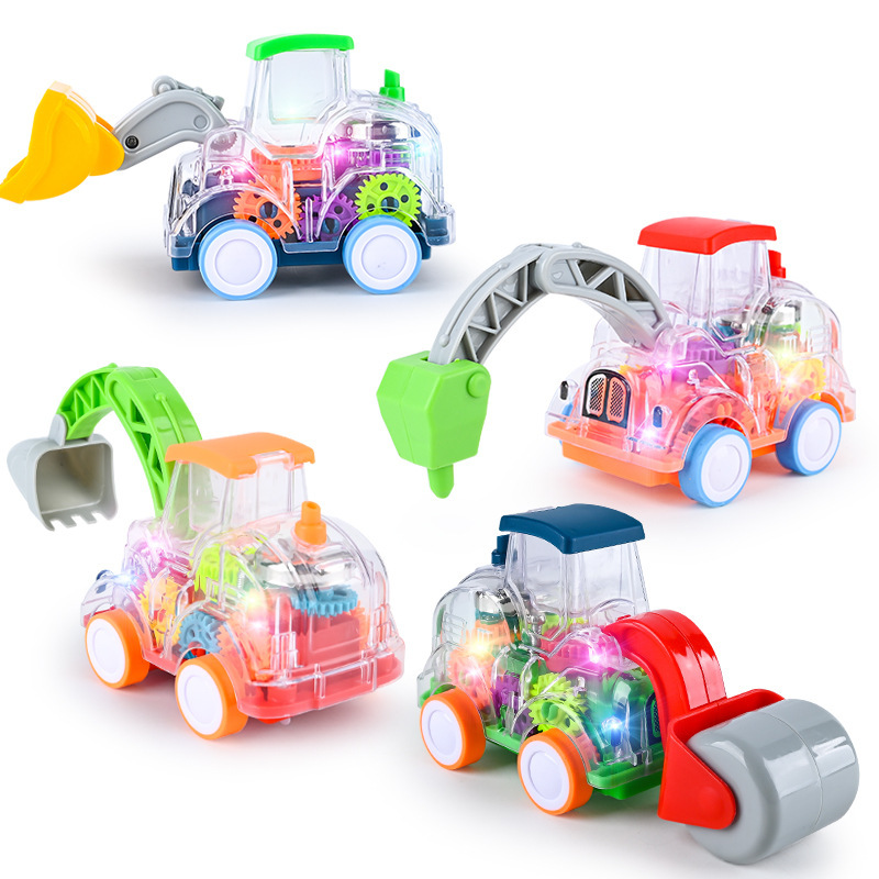 Picture of Children's boy toy car model simulation excavator roller engineering car suit educational toys gifts wholesale