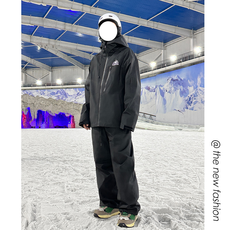 Picture of in stock Wholesale Snowboard Ski Suit Hooded Girls Bright Color Waterproof Warm fleece-lined Thickened Jacket Mountaineering Suit