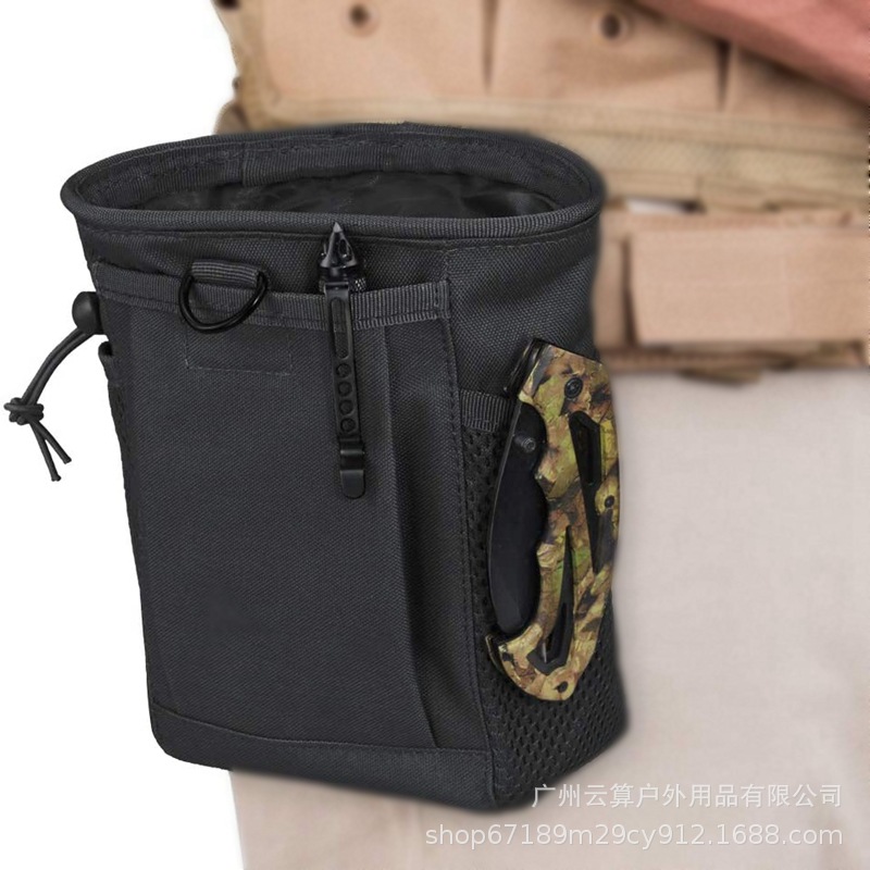 Outdoor Military Fan Tactical Bag Accessories Waist Bag Outdoor Camping Accessories Supplies Bag Molle Rope Recycling Bag