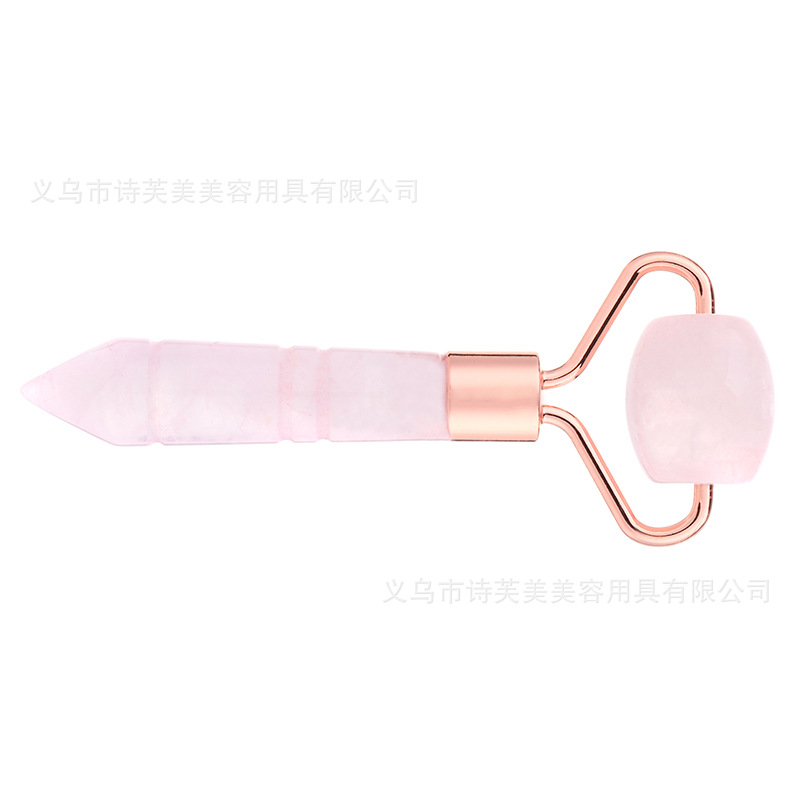 Picture of Custom wholesale jade roller face massage roll Xiuyu jade massage instrument powder crystal jade roller set
