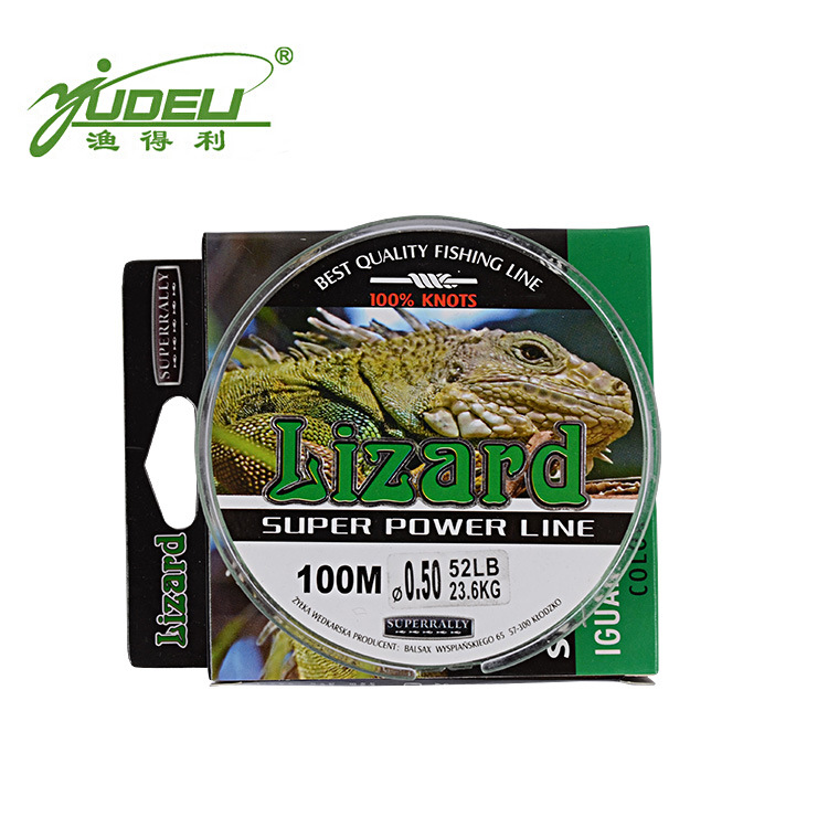 Yudeli export supply carton 100 m nylon line fishing line support sample ordering cross-border fishing line glue silk line