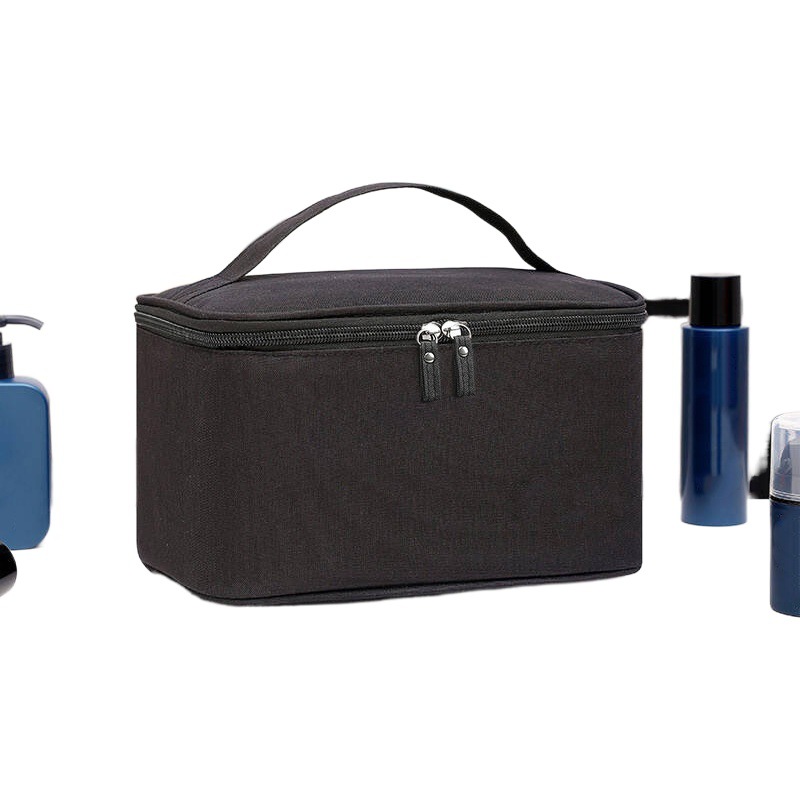 Toiletries Bag for Men and Women on Business Trips, Fitness Storage Bag, Waterproof Solid Color Travel Portable Cosmetic Bag, Multi-Functional Portable
