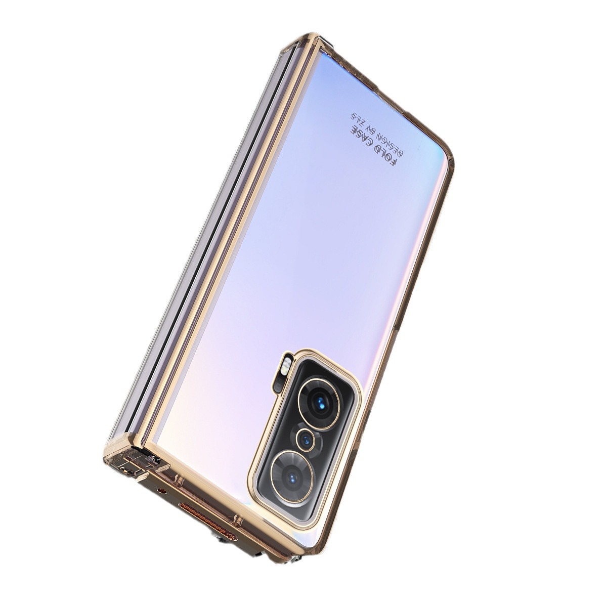 Picture of Applicable honor MagicV mobile phone shell folding solid color electroplating transparent protective cover hinge all-inclusive drop-resistant shell 5g