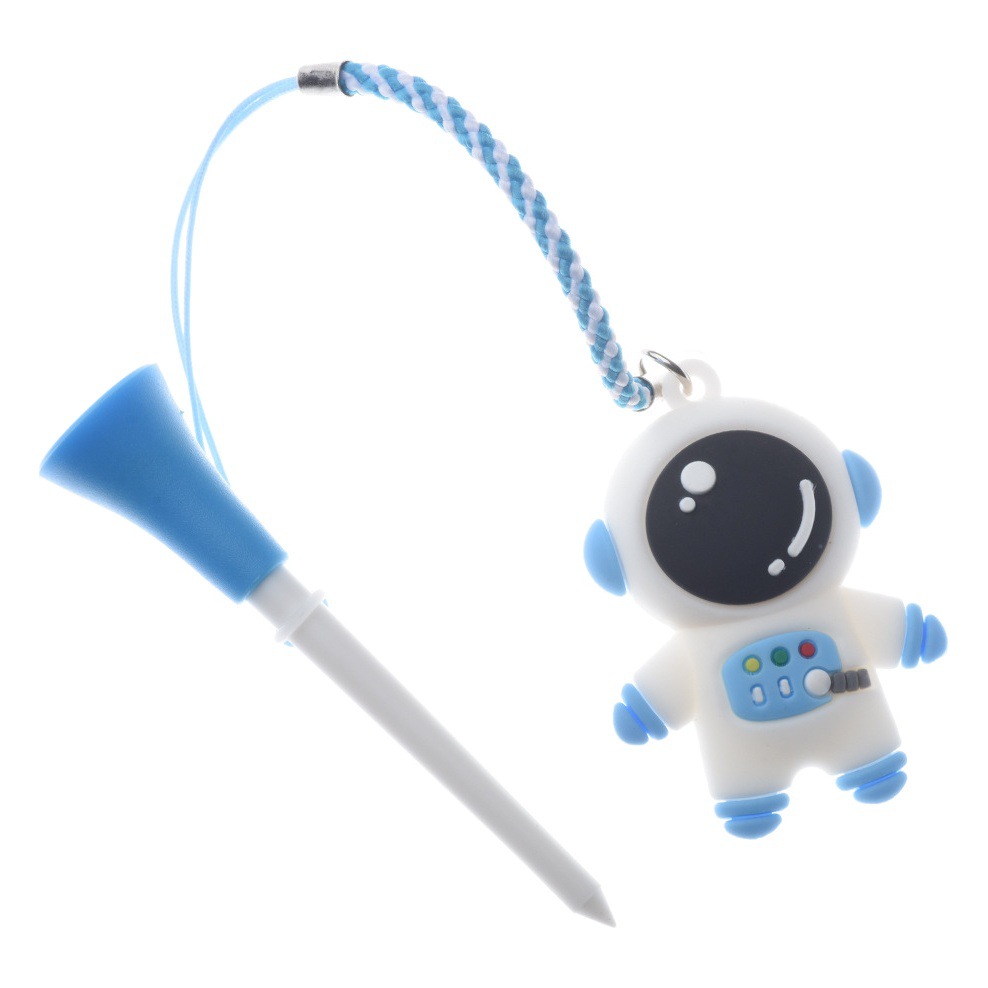 Golf rubber ball nail plastic ball seat golf TEE with rope cartoon pattern anti-lost ball rack