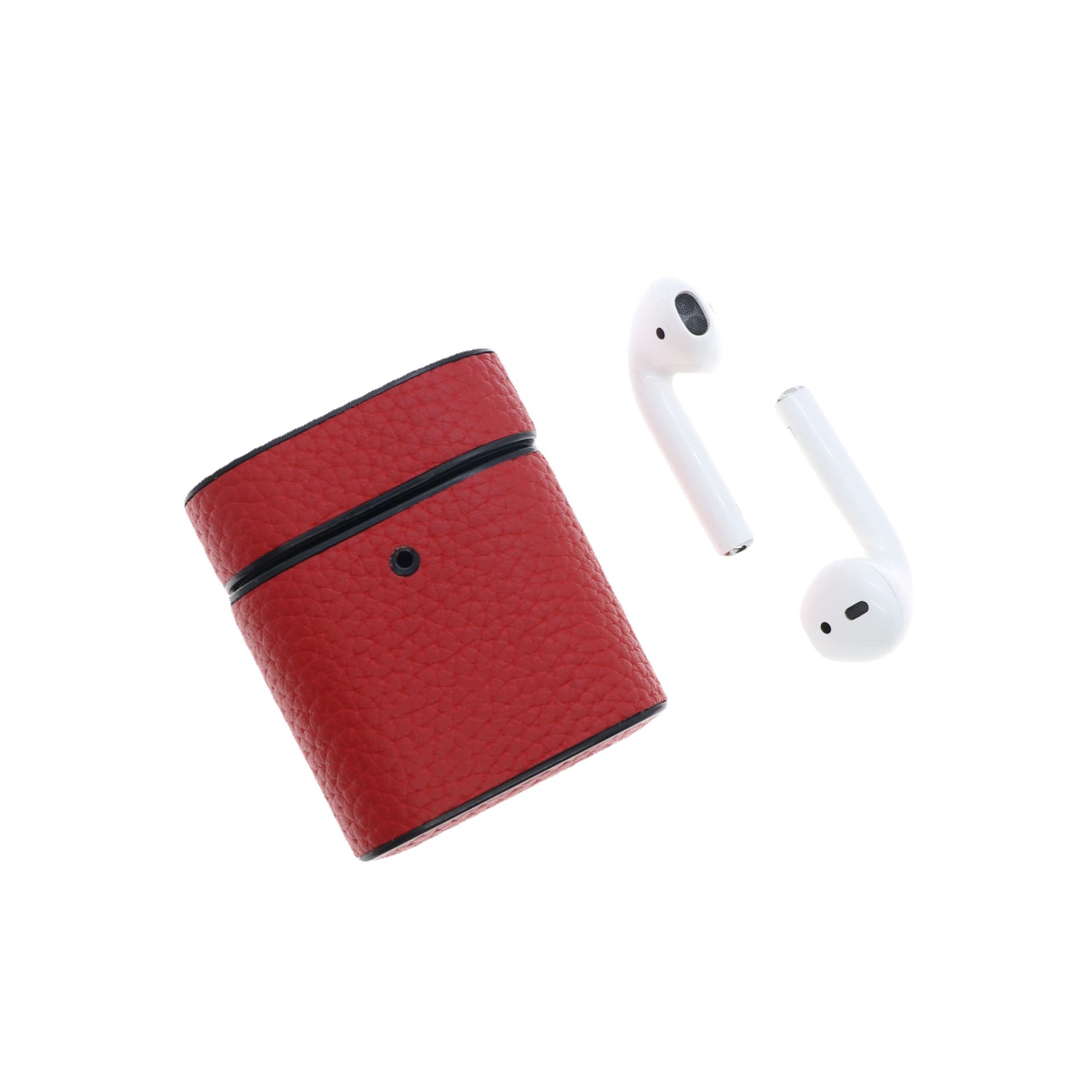 Picture of Suitable for Airpods 1/2/Pro Leather Case Genuine Leather Litchi Pattern Apple Wireless Bluetooth Headset Protective Case/Case