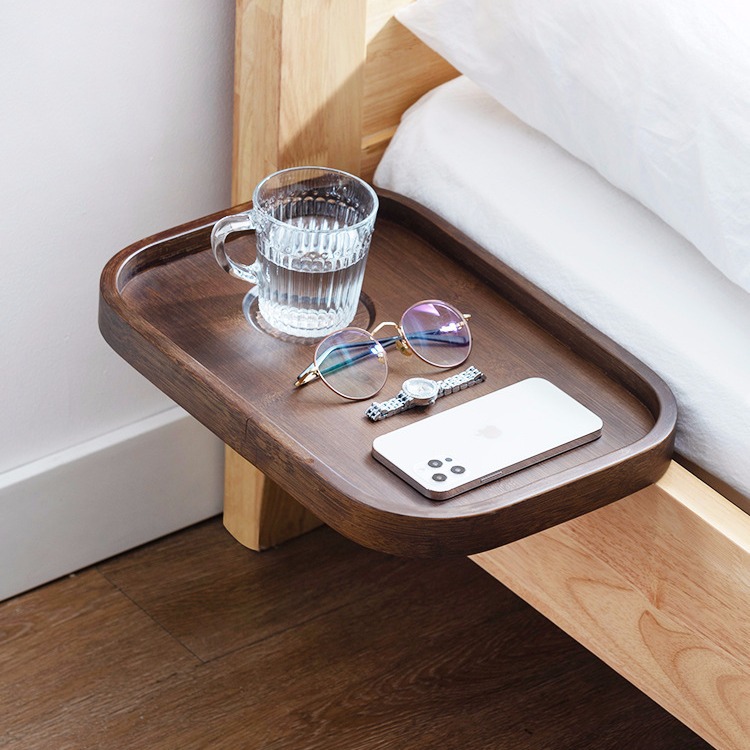 Picture of Bedroom Bedside Storage Rack Punch-free Projector Bedside Rack Sofa Bathtub Side Storage Partition Creative Storage Rack