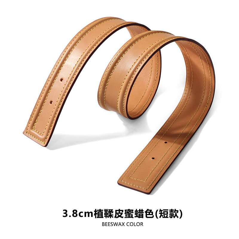 Picture of Mahuangshi MHS-C-53 Camel Bag Shoulder Strap Accessories Vegetable Tanned Leather Original Color Honey Wax Color Bag Replacement Large small size