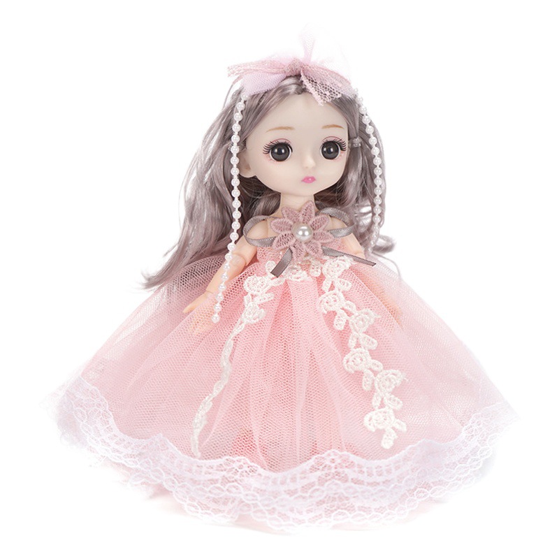 Cute Wedding Doll toy pendant little girl student gift children birthday gift bjd joint doll