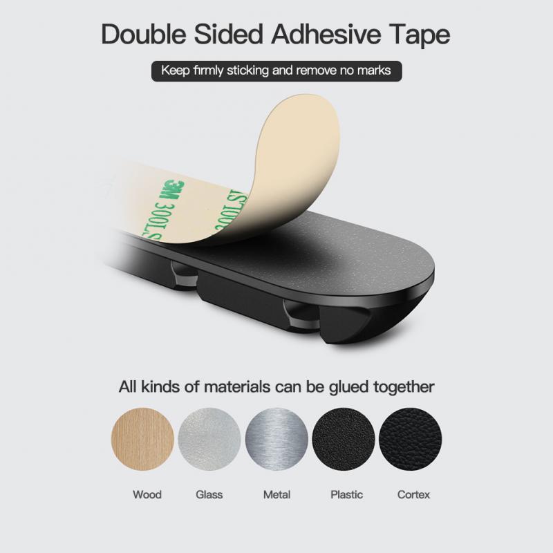 Picture of Simple Style Solid Color Data Cable Organizer Charging Cable Multi-Purpose Organizer Stickable Mouse Clamp Solver
