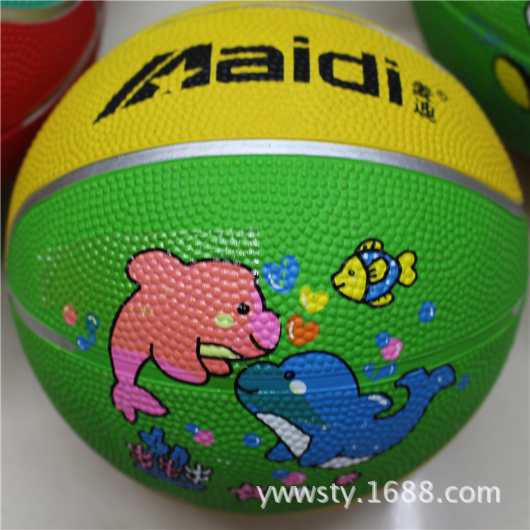 Picture of Authentic Tracy McGrady No.1 12cm Children's Basketball Rubber Basketball Kindergarten Special Baby Pat Small Rubber Ball