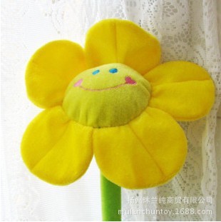 Picture of Wholesale Plush Sunflower Curtain Buckle/Cartoon Flower/Smiley Sunflower/Creative Curtain Buckle/Curtain Clip Plush