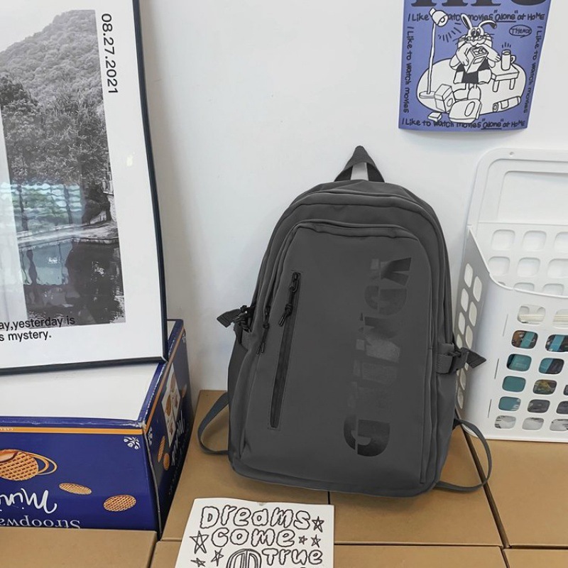 Picture of Retro Japanese Workwear Backpack Women's Niche Design American Campus Student School Bag Men's Large Capacity Backpack Trendy
