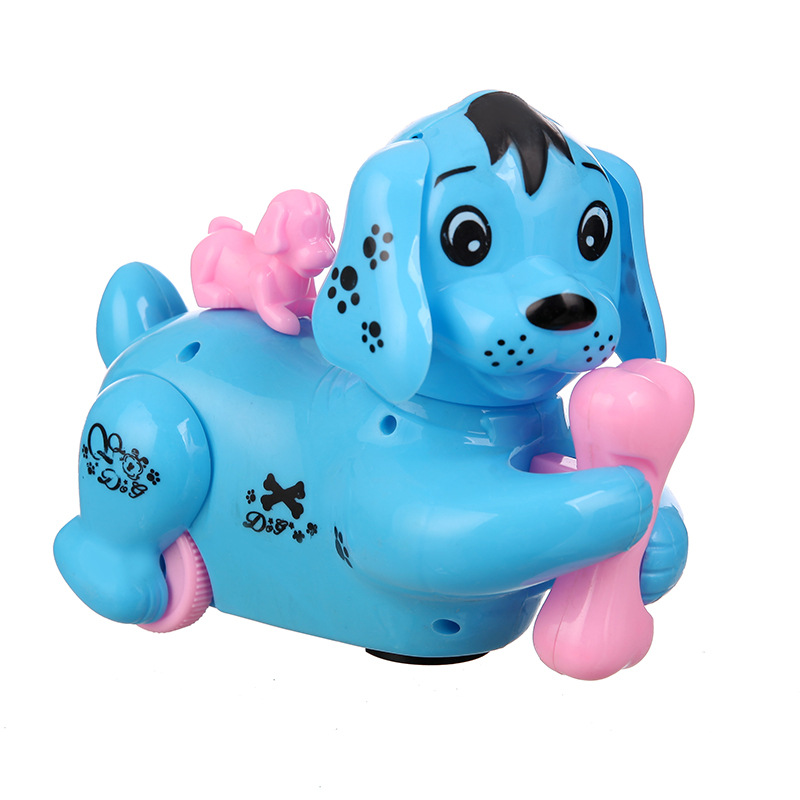Picture of Electric Universal dog luminous children's toy colorful flash Music puzzle with sound puppy gift gift wholesale