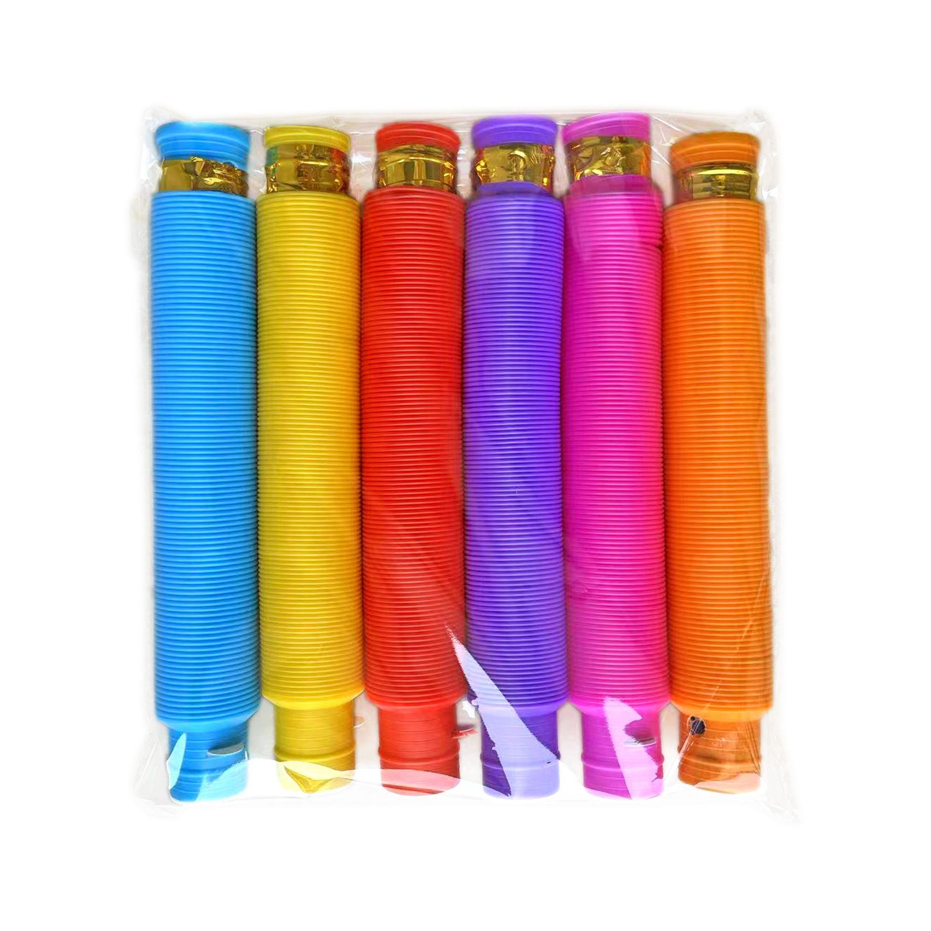 Picture of Amazon new led flash telescopic tube decompression decompression light emitting toy tube pop tube wholesale