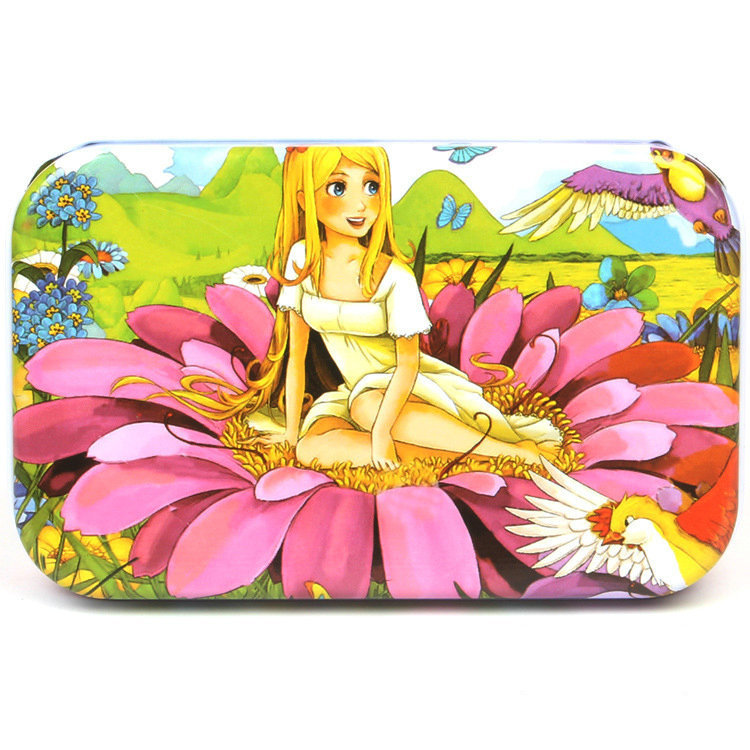 Picture of 60 pieces iron box puzzle children's educational kindergarten early education cartoon wooden puzzle toy generation