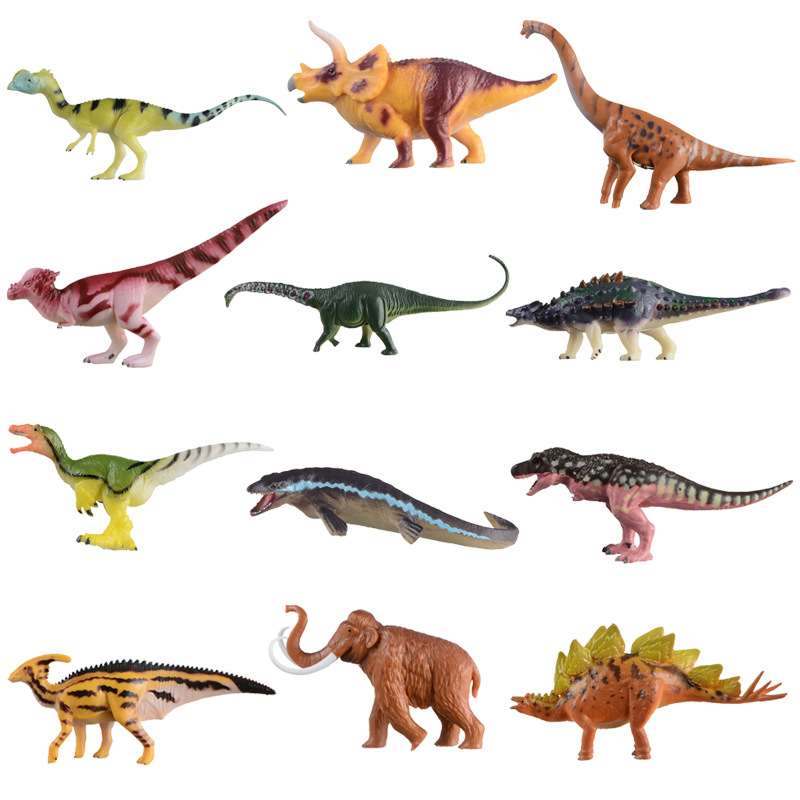 Cross-border solid simulation dinosaur model Jurassic dinosaur toy model children's educational toys wholesale in Yiwu
