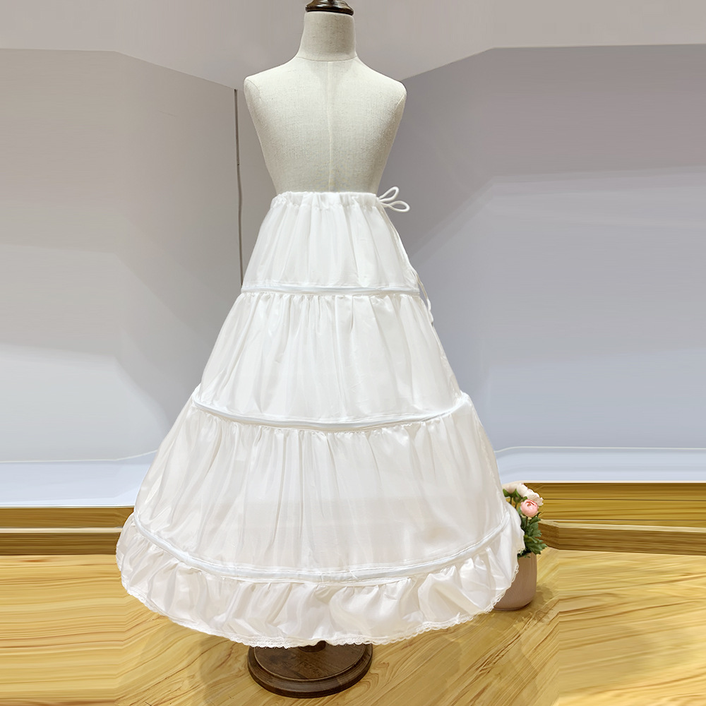 Picture of Children's Princess Skirt Pirate Small Dress Wedding Dress Steel Ring Fishbone Pirate Pirate Adjustable Waist Lace