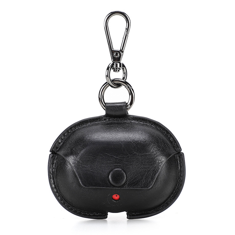 Picture of For Apple Beats Studio Buds Headphone Case Crazy Horse Leather Portable Bluetooth Headset Case