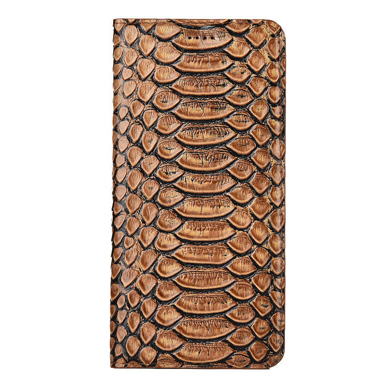 Picture of For Samsung A25 5G Phone Case Samsung A15 Genuine Leather Samsung A05 Flip Cover A05S Drop-resistant Protective Case Python