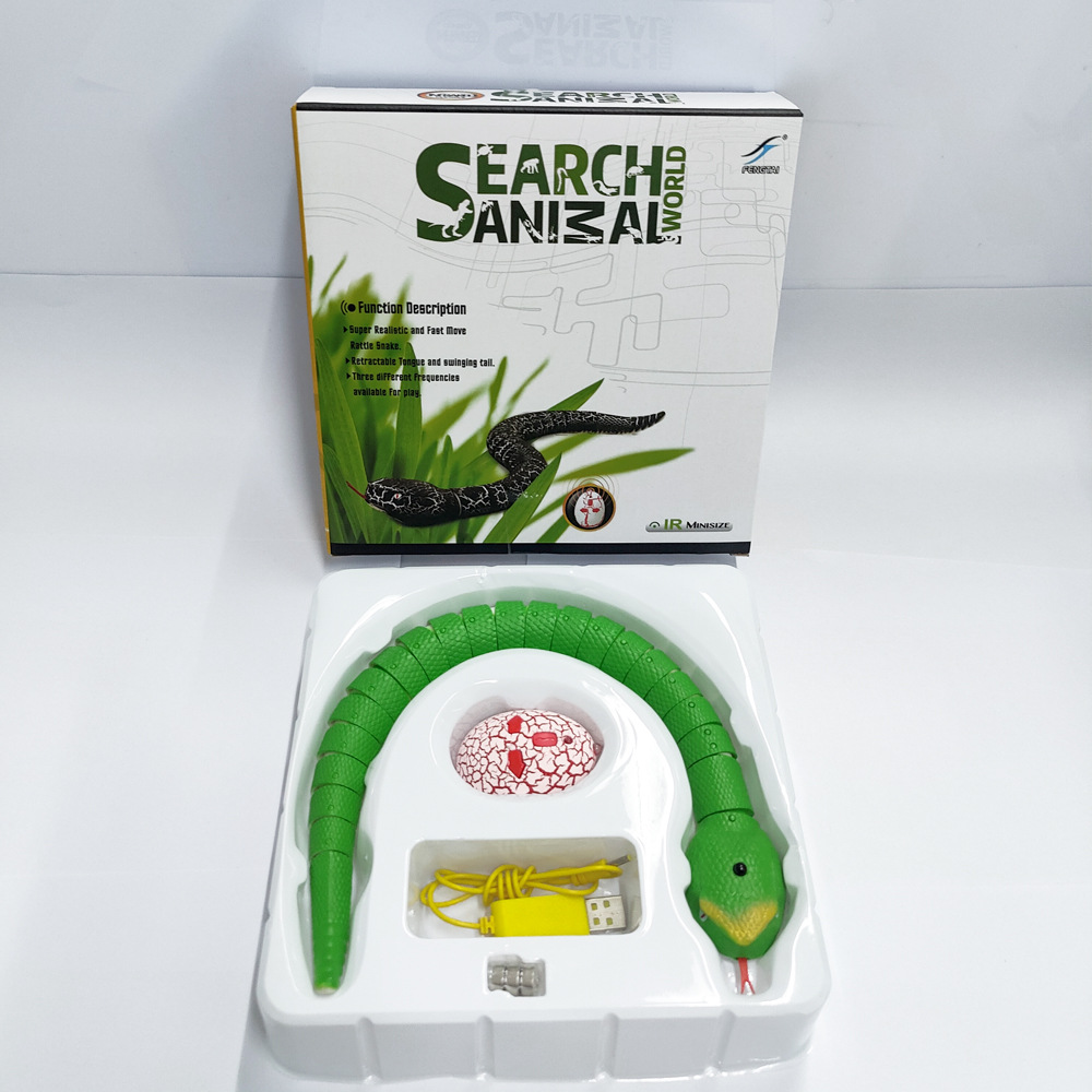 Picture of Preferred Remote Control Rattlesnake Cross-Border Trick Artificial Animal Model Crawling Realistic Toy Snake Pet Amuse Cats and Dogs