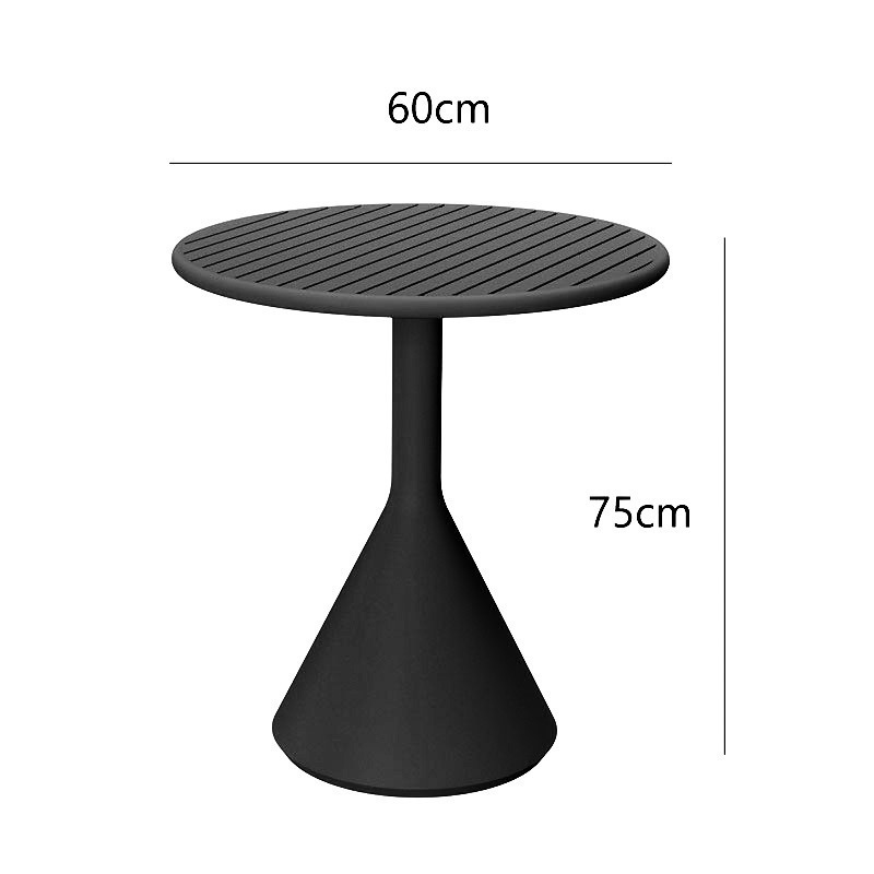 Picture of Internet Celebrity Courtyard Outdoor Tables and Chairs Commercial Restaurant Milk Tea Shop Outdoor Seat Table Balcony Open-Air Table and Chair Set