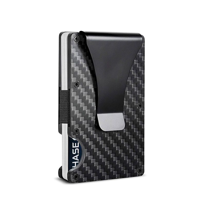 Picture of Carbon Fiber Card Holder Anti-Degaussing Men's Multi-Functional Wallet Card Holder Card Box Anti-Theft Rfid Credit Card Holder
