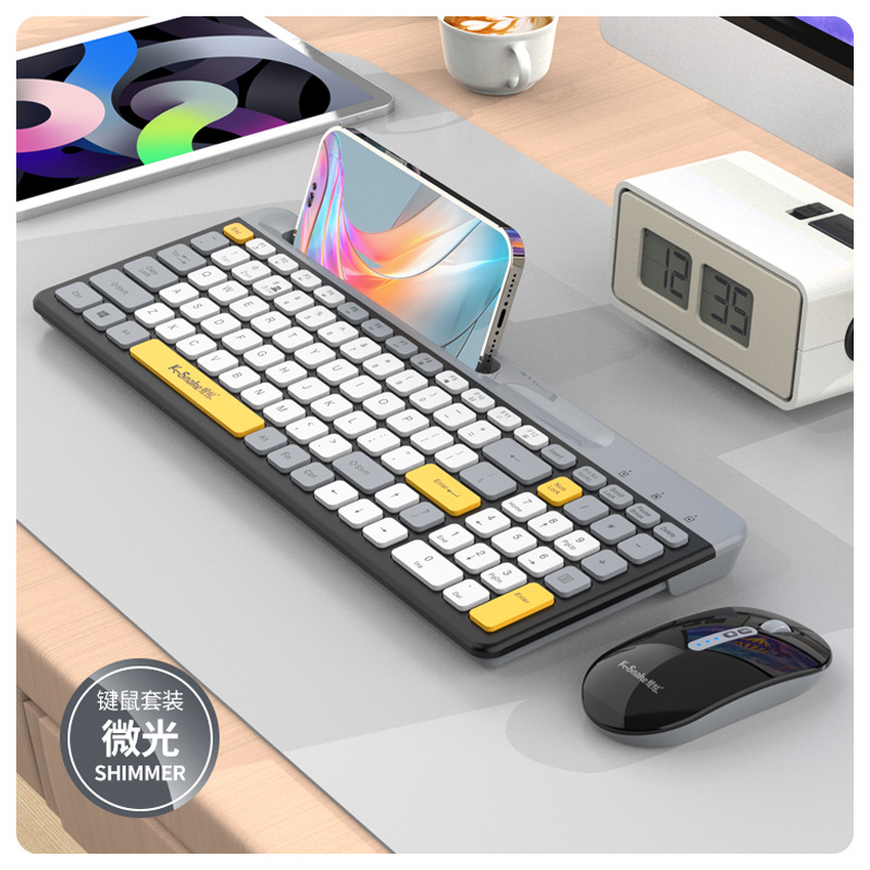 Picture of Viper K100 Wireless Bluetooth Dual-mode Keyboard Chocolate Laptop Phablet Universal Cross-border