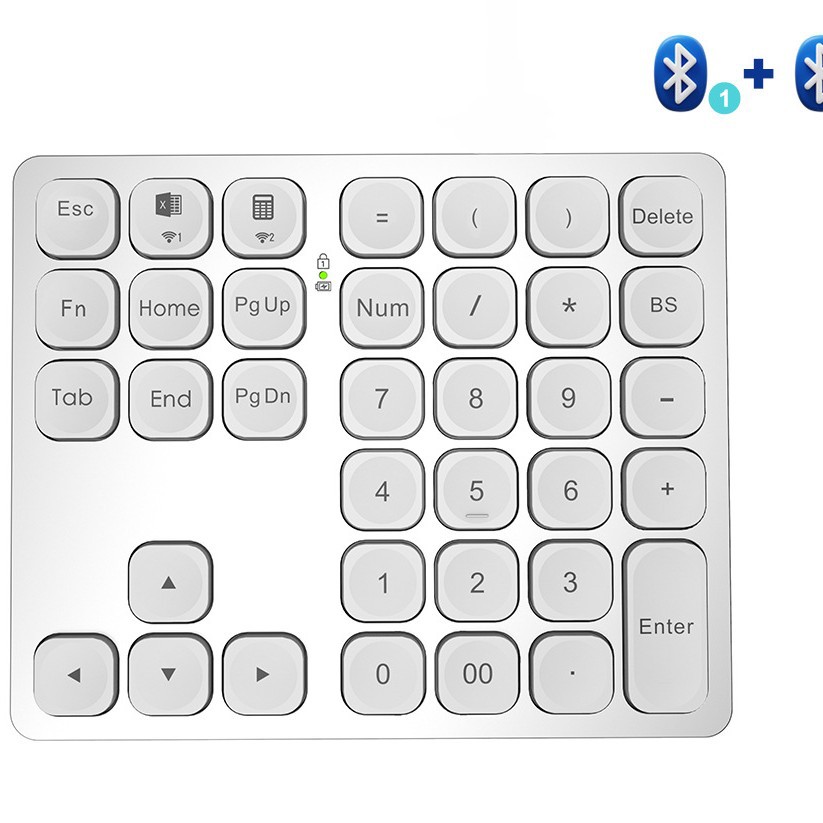 Picture of Rechargeable dual Bluetooth digital keyboard wireless digital keyboard 36-key external data input keypad