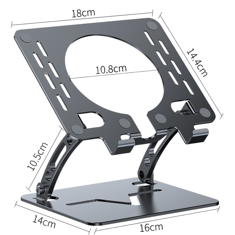 Tablet Stand for Gaming, Dedicated Support Frame with Semiconductor Cooling Radiator, Gaming Fan Bracket, Hollow Design for E-Sports