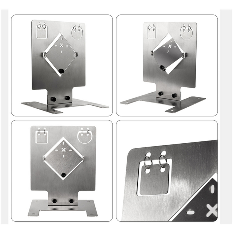 Picture of Shooting training stainless steel target Club real CS thickened rotating target automatic reset metal target