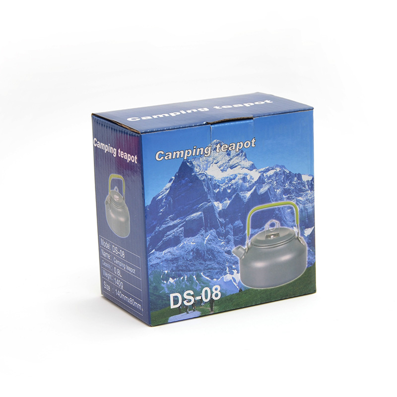 Picture of Outdoor Portable Aluminum Alloy Coffee Pot Teapot Water Kettle Camping Picnic Fishing Water Kettle 0.8L