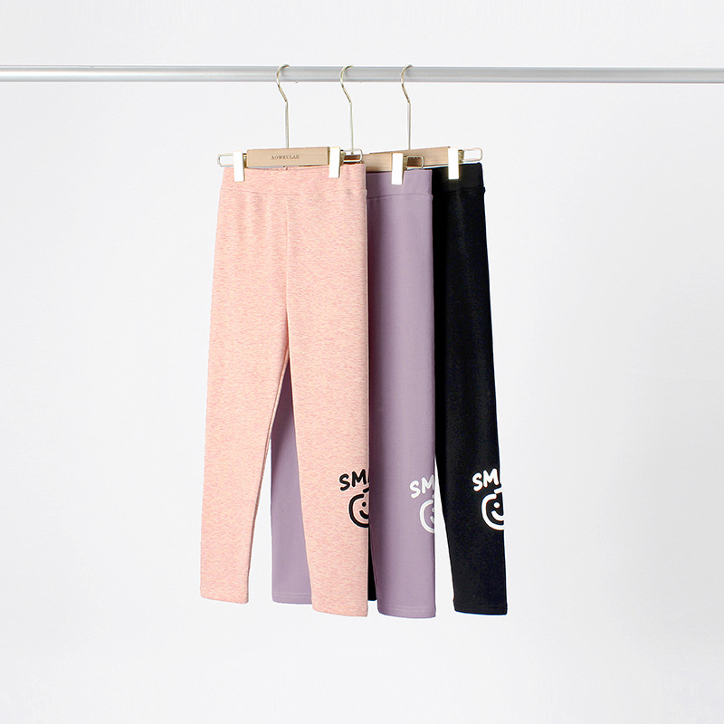 Picture of Children's Wear Spring Korean New Girls' Leggings Large Children's Cashmere Printed Shark Pants Children's Pants for Hair