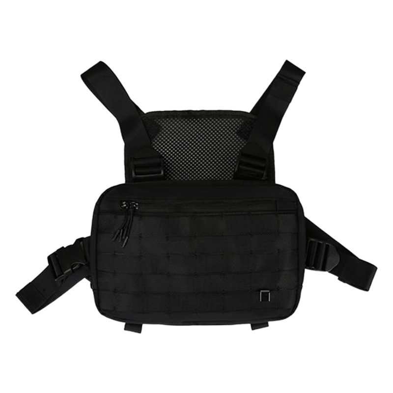 ins Kanye Same Style Men's and Women's Waist Bag Street Fashion Brand Tactical Chest Bag Functional Industrial Vest Chest Backpack