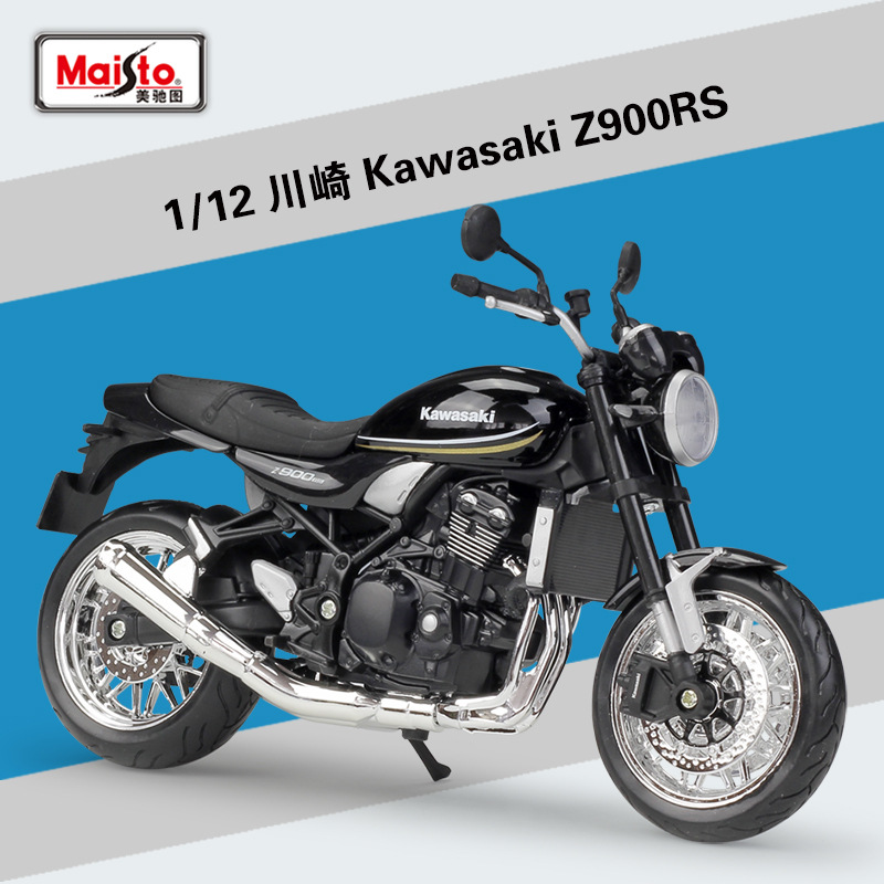 Picture of Meichi Figure 1:12 Kawasaki Kawasaki Z900RS Heavy Machine Simulation Alloy Motorcycle Model Finished Product Ornaments