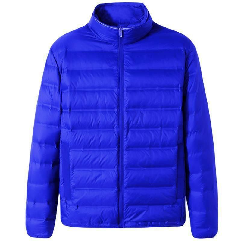 Picture of Fat Man Lightweight fleece-lined Cotton-padded Coat Men's Lightweight Thin Plus Size Plus Size 100.00kg Fat Man fleece-lined Cotton-padded Coat Fashion