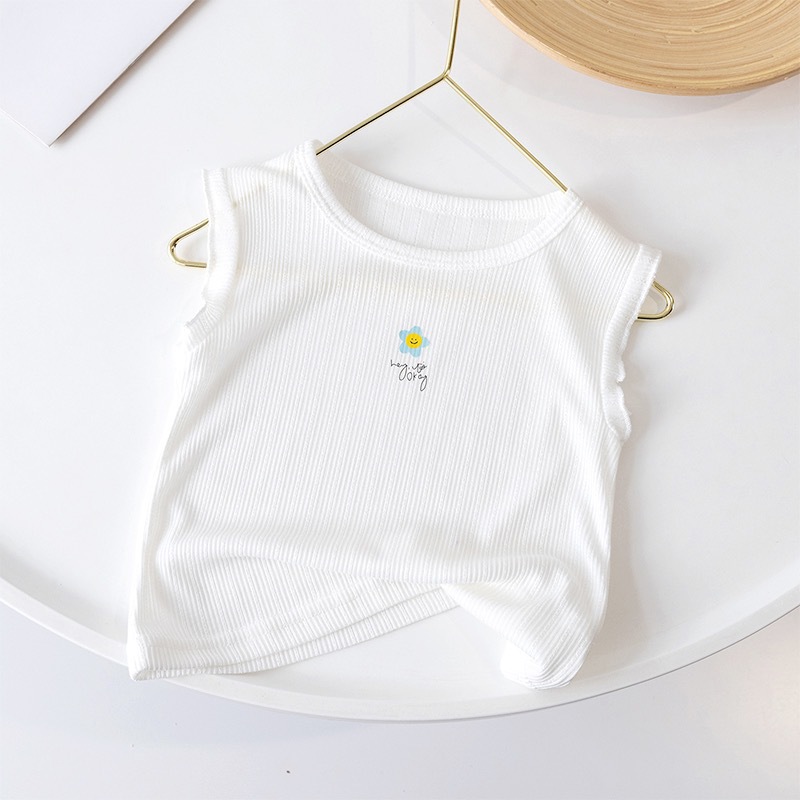 Picture of Girls Summer Shirt 2025 New Baby Girl Fashionable Puff Sleeve Ruffled Princess Style Chiffon Short Sleeve Sun Protection