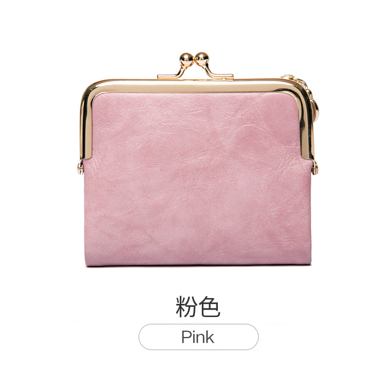 Picture of Cross-Border short wallet women's 2023 new clip coin purse retro multi-functional folding wallet card bag for women