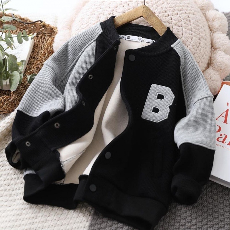 Picture of Boys' Spring Coat 2023 New Children's Baseball Suit Middle and Big Children's Casual Jacket Top Stylish Children's Clothing