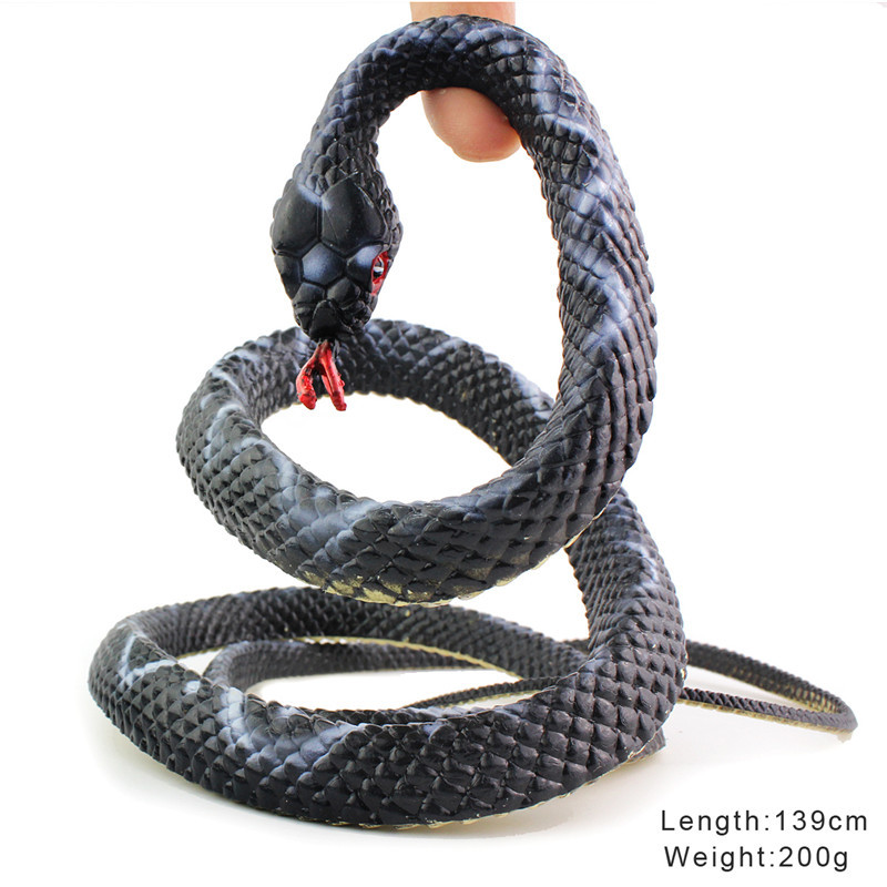 Picture of Cross-border simulation snake model python cobra animal simulation model children's toy stall scary spoof toys