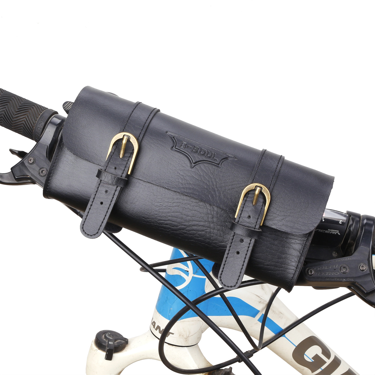 Picture of B- SOUL vintage bicycle bag skateboard head bag folding handlebar bag saddle bag saddle bag riding bag