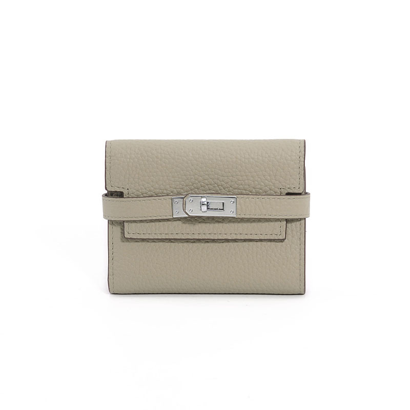 Picture of Kelly Wallet Women's Short 2025 New Genuine Leather Women's Wallet Buckle 70% off Stacked Multifunctional Women's Wallet