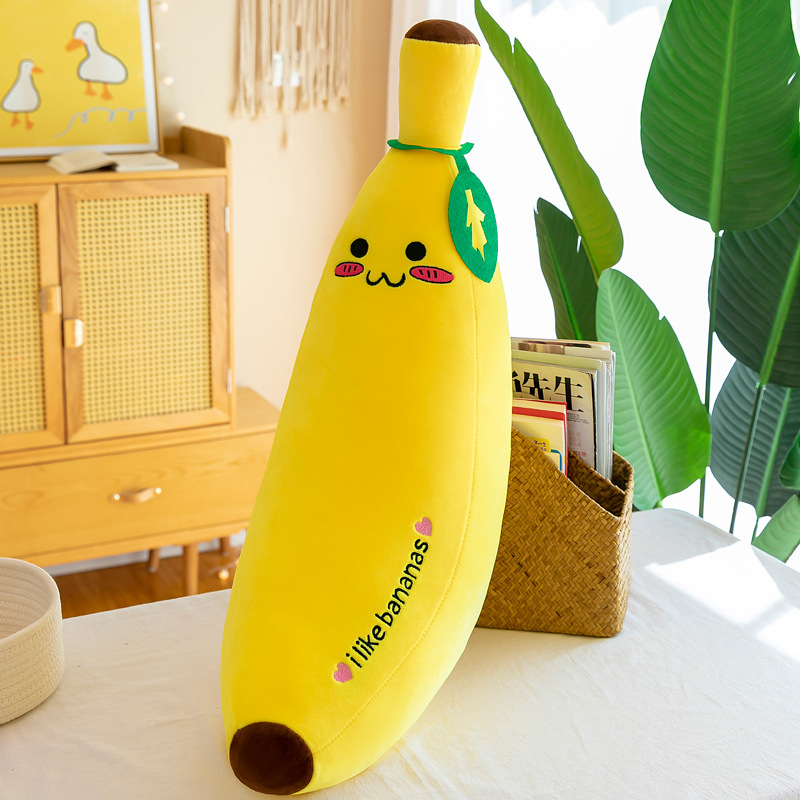 Picture of Foreign trade software banana plush toy pillow simulation fruit pillow children doll doll gift wholesale