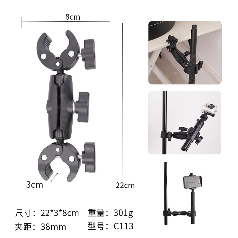 Picture of gopro accessories mobile navigation fixed 360 panoramic sports camera rearview mirror bracket motorcycle bracket