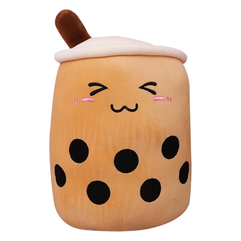 Wholesale Simulation Milk Tea Cup Pillow Cushion Doll Cross-Border Fruit Plush Toy Pearl Milk Tea Doll Doll