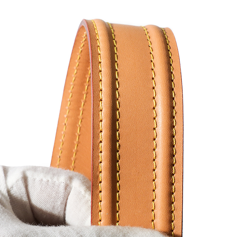 Picture of Mahuangshi MHS-C-53 Camel Bag Shoulder Strap Accessories Vegetable Tanned Leather Original Color Honey Wax Color Bag Replacement Large small size